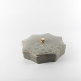 Octara - Large Decorative Canister - Grey & Gold