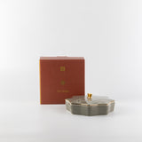 Octara - Medium Decorative Canister - Grey & Gold