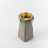 Octara - Incense Burner - Grey & Gold
