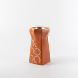 Octara - Incense Burner - Orange & Silver