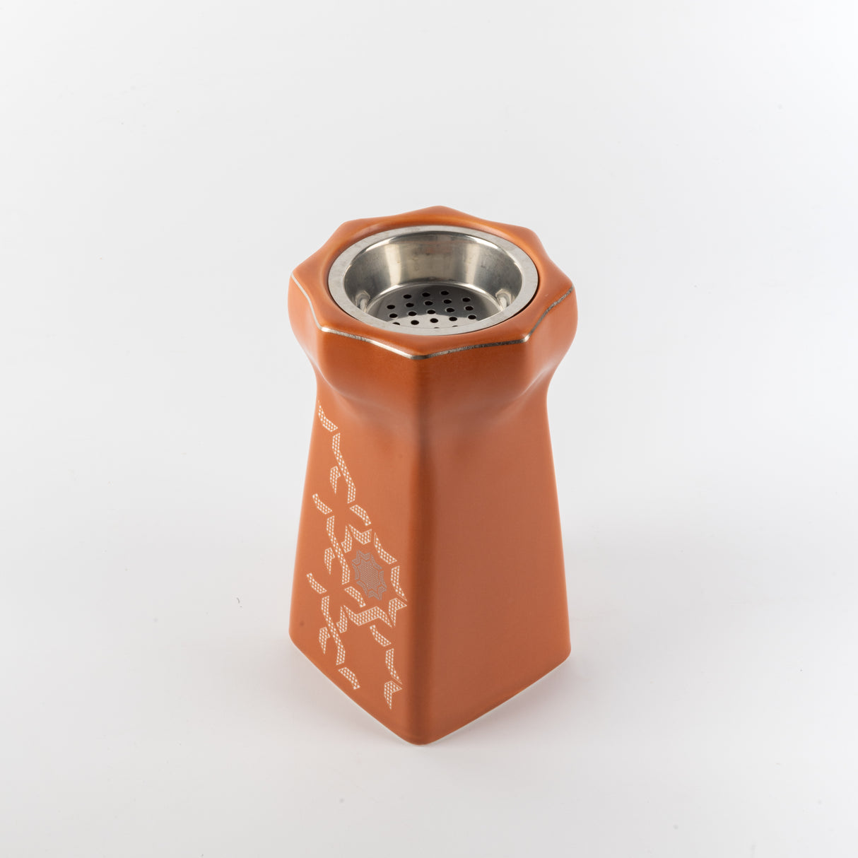 Octara - Incense Burner - Orange & Silver