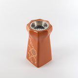 Octara - Incense Burner - Orange & Silver