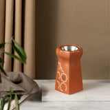 Octara - Incense Burner - Orange & Silver
