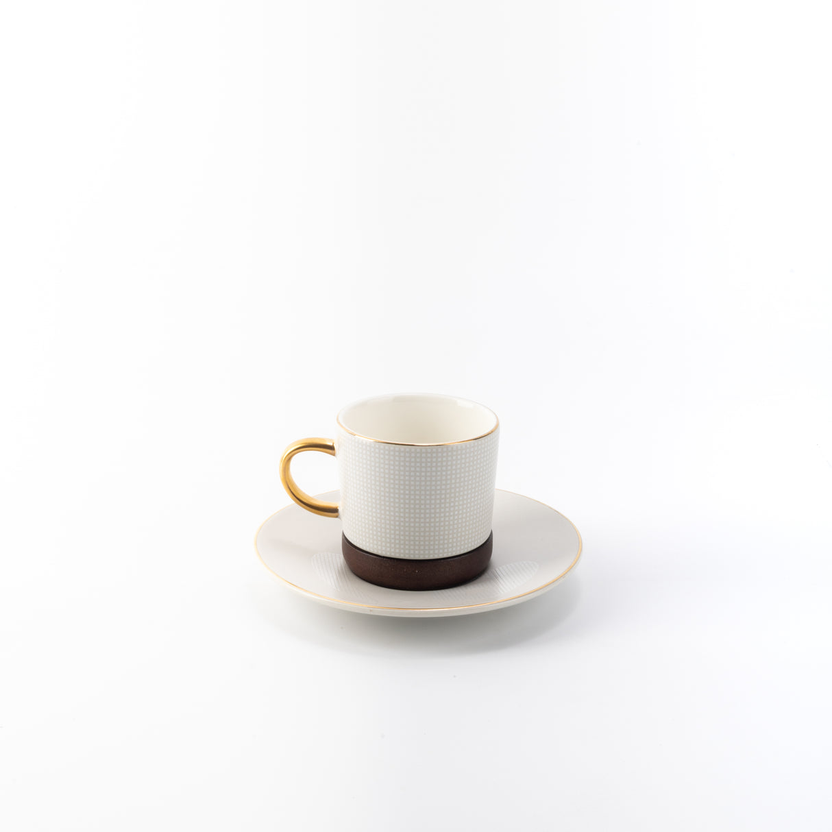 Sidrah - Espresso/Turkish Coffee Set (12-Pc) - Walnut Gold
