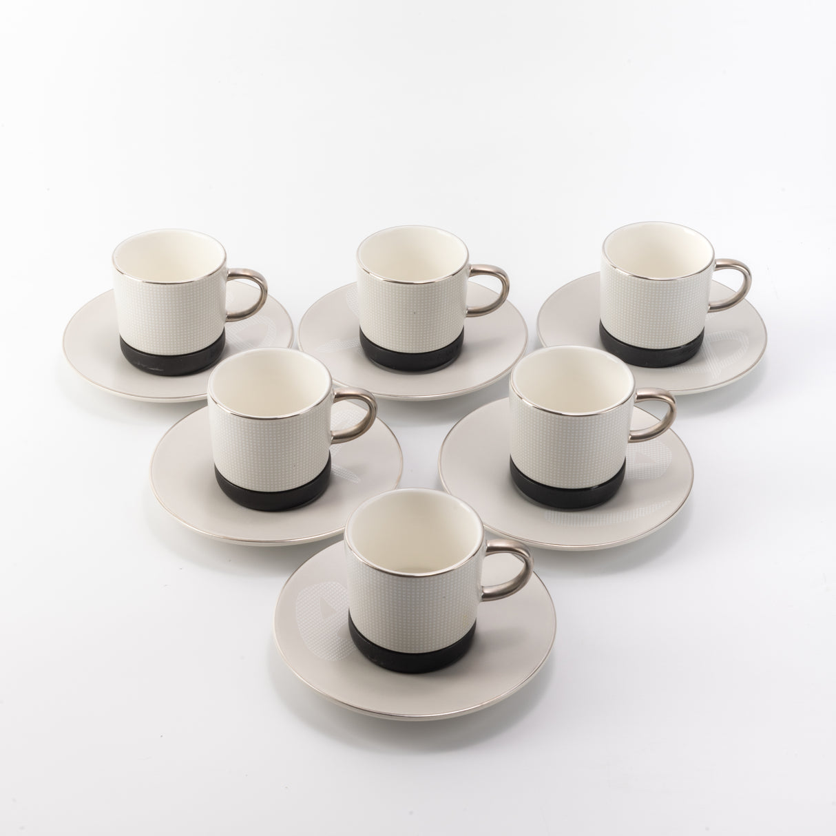 Sidrah - Espresso/Turkish Coffee Set (12-Pc) - Midnight Silver