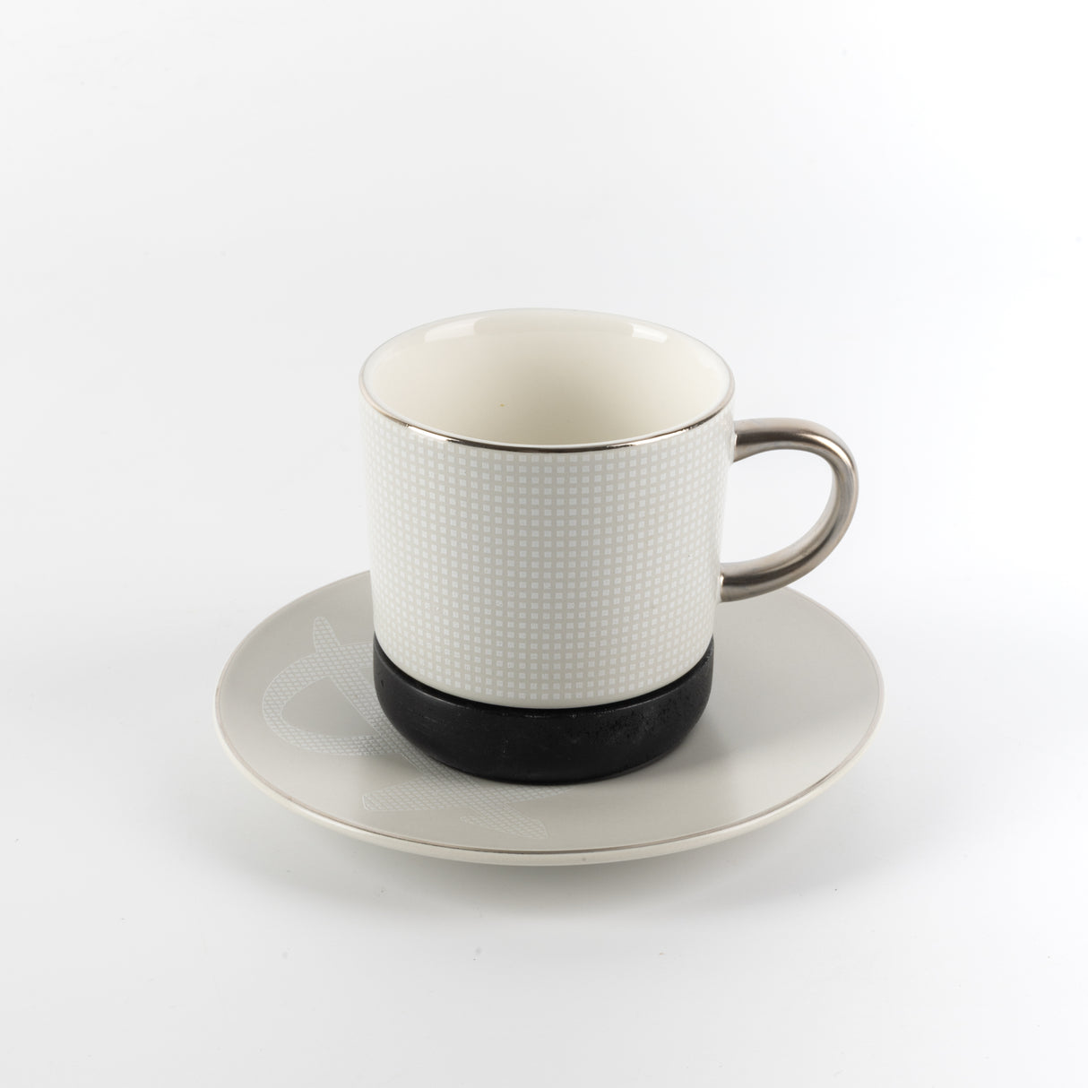 Sidrah - Cappuccino Set (12-Pc) - Midnight Silver
