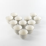 Sidrah - Arabic Coffee Cups Set (12-Pc) - Midnight Silver