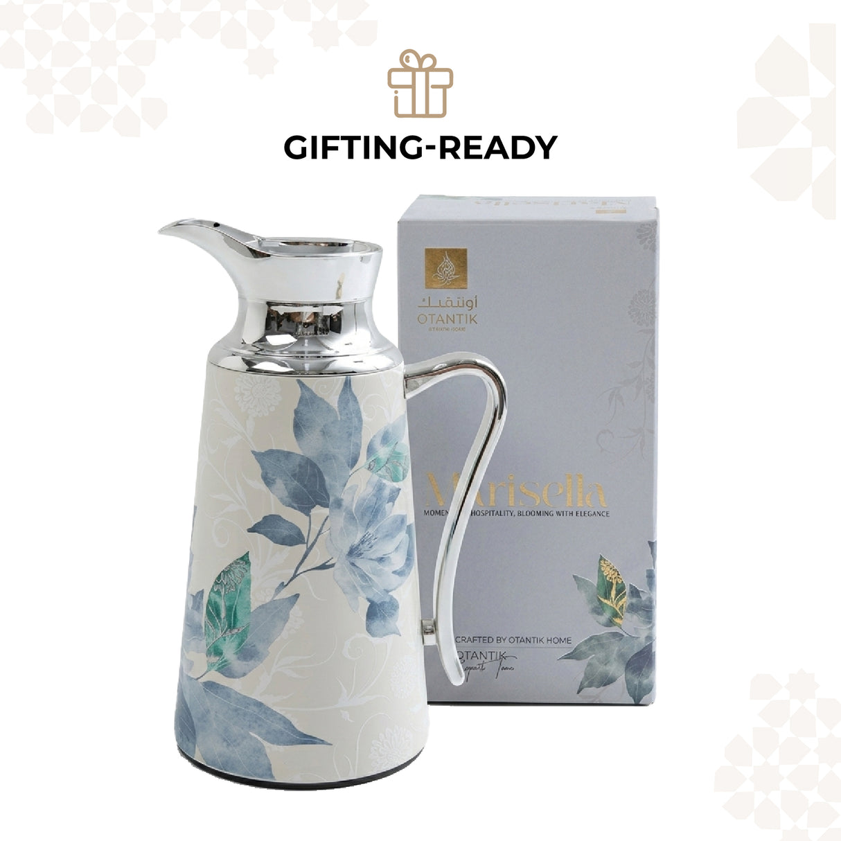 Marisella - Vacuum Flask / Thermos - Blue & Silver