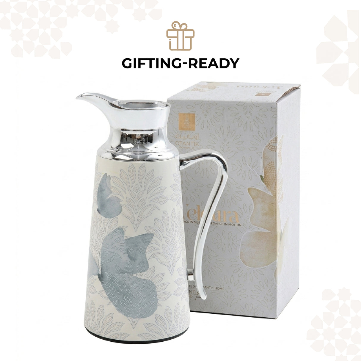 Veloura - Vacuum Flask / Thermos - Grey & Silver