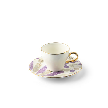 Luxury Amal Coffee Duo (Set of 2)-Purple & Gold