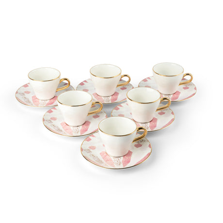 Luxury Amal Coffee Duo (Set of 2)-Pink & Gold