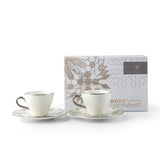 Luxury Amal Coffee Duo (Set of 2)-Grey & Silver