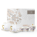 Amal - Tea Set (19-Pc) - Purple & Gold