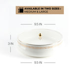 Naqsh - Large Decorative Canister - White & Gold