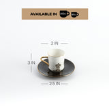 Naqsh - Espresso/Turkish Coffee Set (12-Pc)-Black & Gold