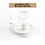 Naqsh - Tea Set (12-Pc) - White & Silver