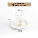 Naqsh - Tea Set (12-Pc) - White & Gold