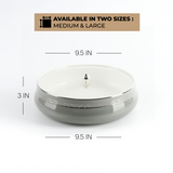 Naqsh - Large Decorative Canister - Grey & Silver