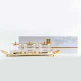 Limited Edition - Snack Serving set (3 Bowls)- White & Gold