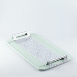 Asala - Serving Tray - Teal & Silver