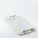 Asala - Serving Tray - Beige & Silver