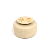 Jiwar - Food Thermos/Warm Serv (Set of 3)- Ivory & Gold