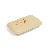 Jiwar - Medium Twin Candle Pyrex Chafer - Ivory & Gold