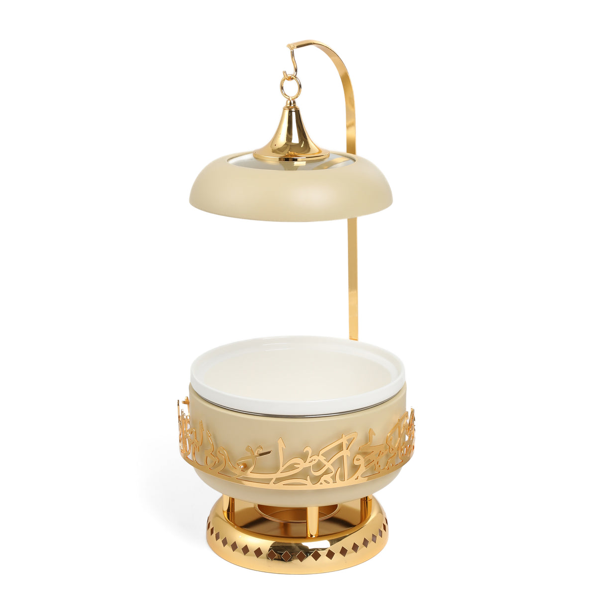 Jiwar - 4 Liters Chafer - Ivory & Gold