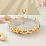 Jiwar - Medium Serving Stand - Beige & Gold