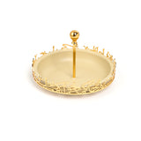 Jiwar - Medium Serving Stand - Ivory & Gold