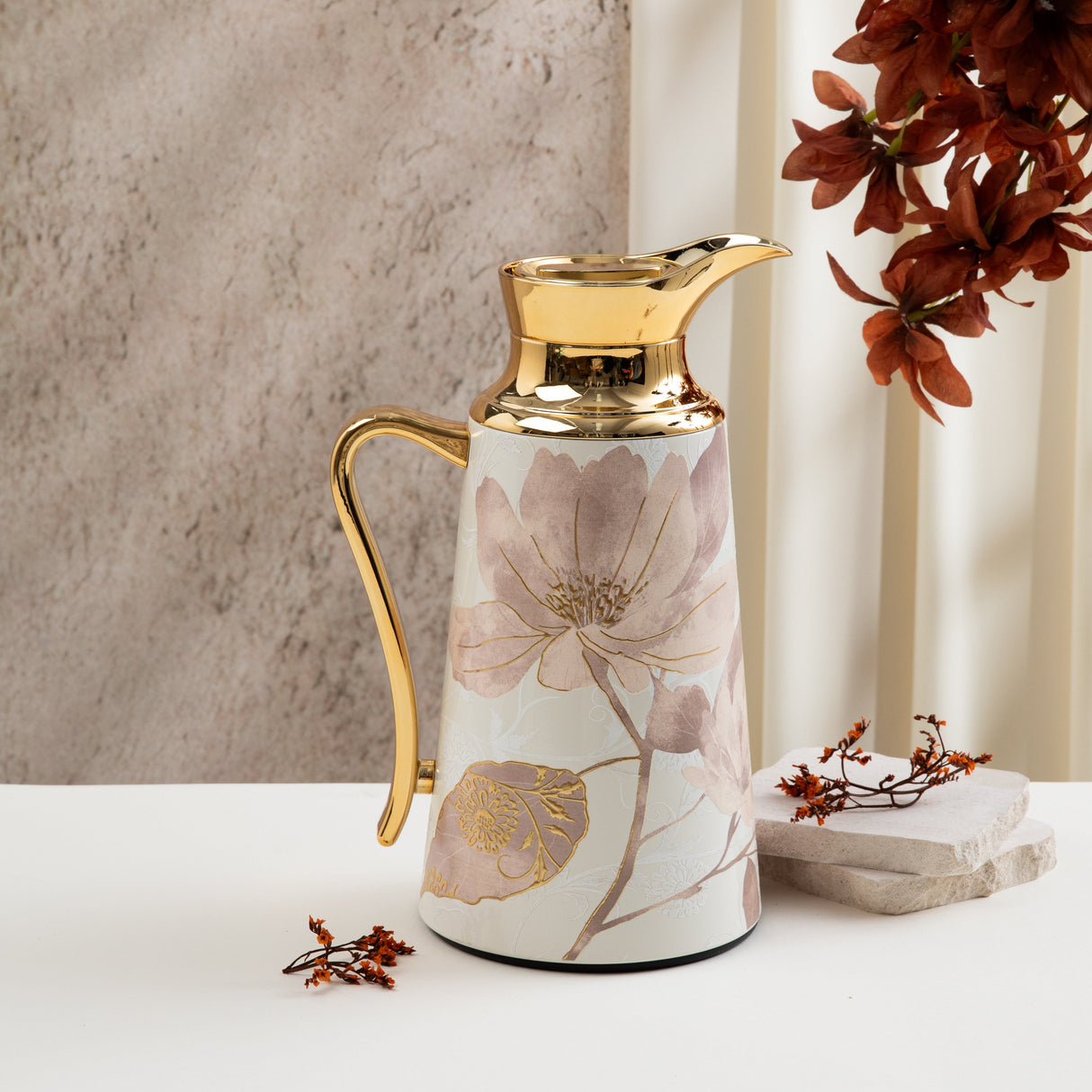 Marisella - Vacuum Flask / Thermos - Pink & Gold