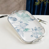 Marisella - Serving Tray - Blue & Silver