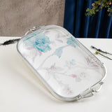 Khuzama - Serving Tray - Blue & Silver