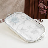 Khuzama- Serving Tray - Grey & Silver