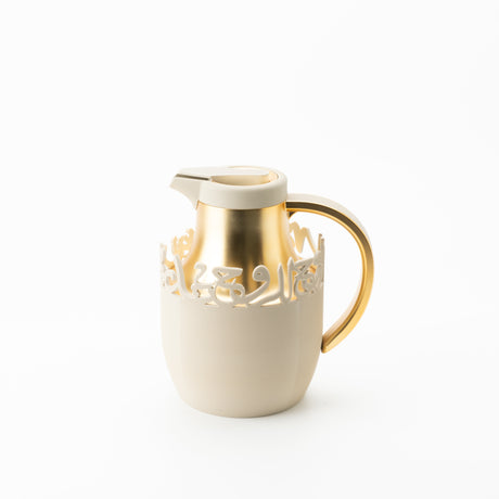 Mirral - Vacuum Flask / Thermos - White & Gold