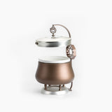 Nourhan -  2.5 Liters Chafer - Bronze & Silver