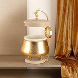 Nourhan -  2.5 Liters Chafer - Gold & Beige