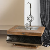 Nourhan -  6L Premium Rectangular Chafer - Black Walnut