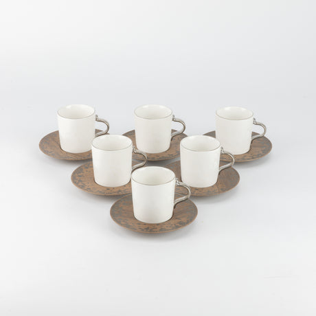 Nourhan - Espresso/Turkish Coffee Set (12-Pc) - Black Walnut