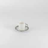 Nourhan - Espresso/Turkish Coffee Set (12-Pc) - Bronze & Silver