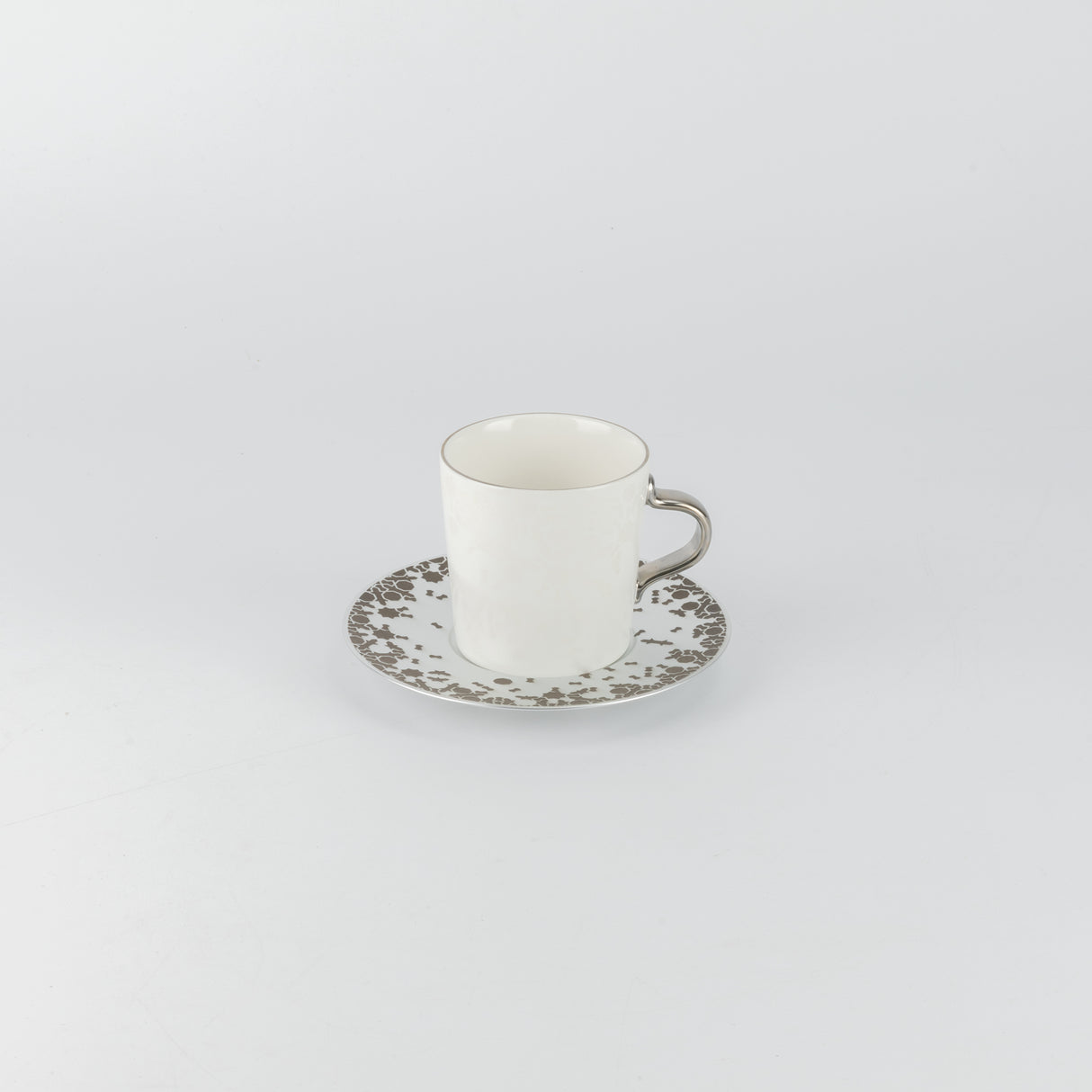 Nourhan - Cappuccino Set (12-Pc) - Bronze & Silver