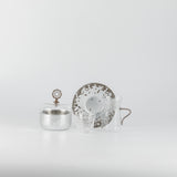 Nourhan -  Tea Set (19-Pc) - Bronze & Silver