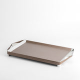 Nourhan- Serving Tray - Bronze & Silver