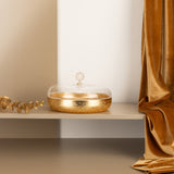 Nourhan - Large Canister - Gold & Beige