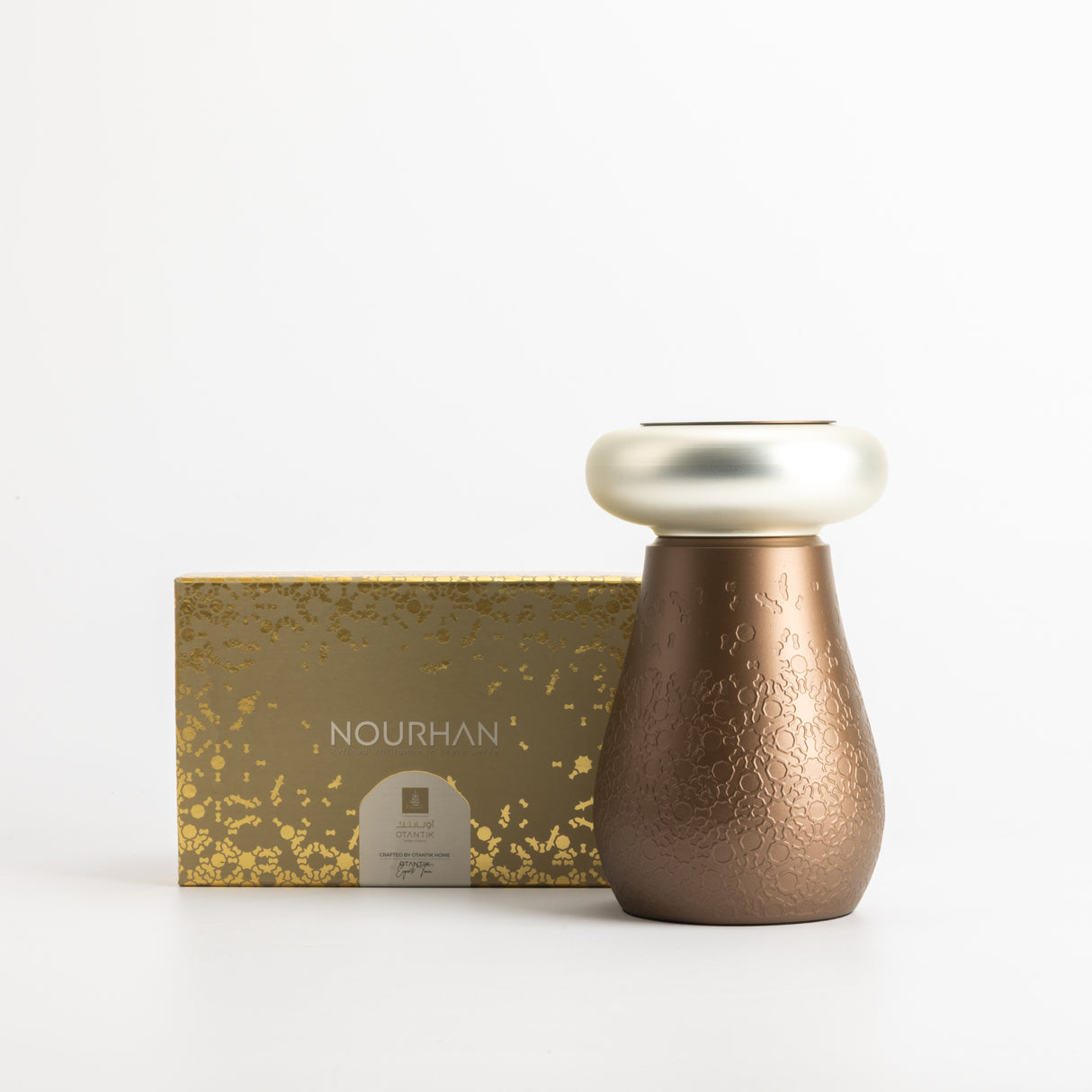 Nourhan - Incense Burner - Bronze & Silver