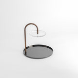 Nourhan - 2 Tier Plate - Black Walnut