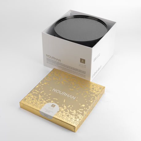 Nourhan - Cake Set (9-Pc) - Black Walnut