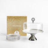 Nourhan - Cake Set (9-Pc) - Silver