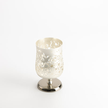 Nourhan - Medium Candle Holder - Silver
