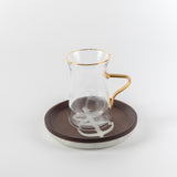 Sidrah - Tea Set (18-Pc) - Walnut Gold